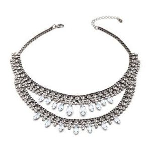 Rhinestoned Chain Necklace